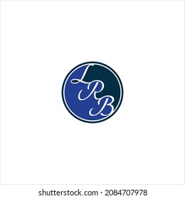 letter l r b logo vector template