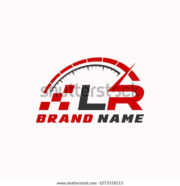 Letter L R logo\
icon design template\
elements