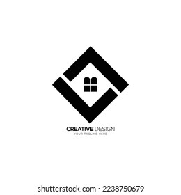 Letter L L real estate business monogram logo