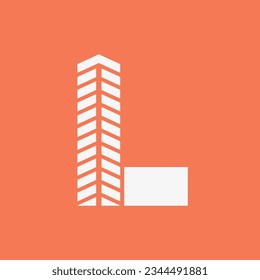 Letter L Real Estate Logo Concept With Building Icon. Property and Housing Symbol