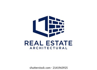 Letter L for Real Estate Remodeling Logo. Construction Architecture Building Logo Design Template.