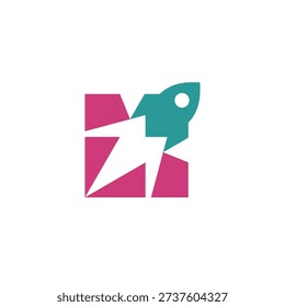 Letter L Rocket or Jet Logo 