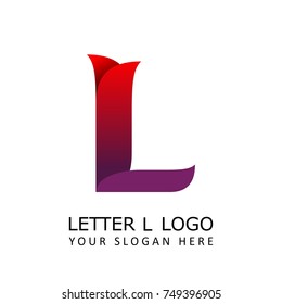 letter l rose logo