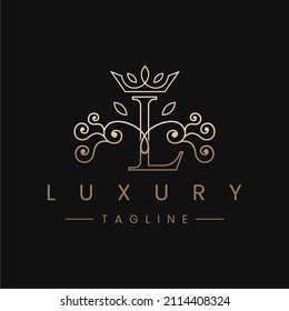 Letter L Royal Luxury Logo Design