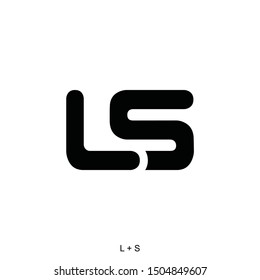 Letter L and S for icon or logo ready to use