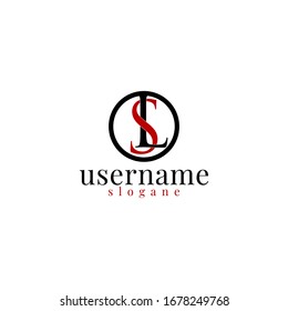 Vektorillustration des Logo-Designkonzepts für Buchstaben L und S
