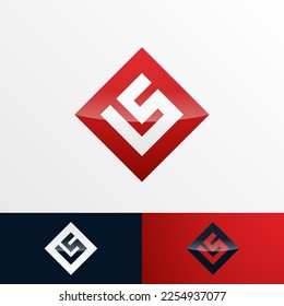 Letter L and S logo template is easy to create and suitable for companies in vector eps format