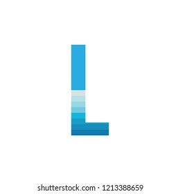 Letter L with sea wave logo