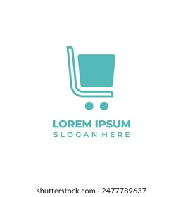 Letter L shop logo vector, shopping cart symbol combination with letter L initial