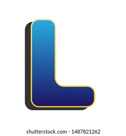 Letter L Sign Design Template Element Stock Vector (Royalty Free ...