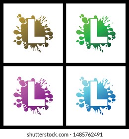 Letter L simple logo icon design vector