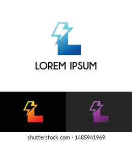 Letter L simple logo icon design vector