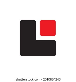 
letter L simple symbol logo vector