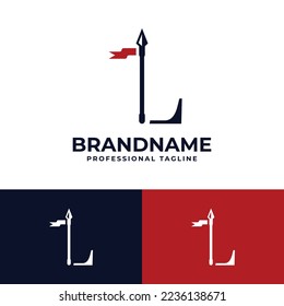 Letter L Spear Logo, suitable for any business related to Spear with L initials.