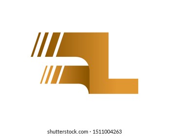 Letter L Speed logo or symbol template design