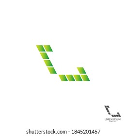 Letter L  square logo icon concept design vector