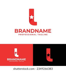 Logotipo de letra L Star, adecuado para negocios relacionados con Star con L inicial.