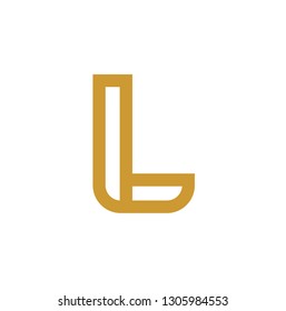 letter L with style tribal monoline. vector logo icon concept illustration