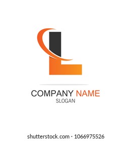 Letter L swoosh logo

