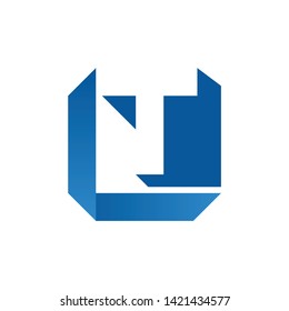 Letter L and T abstract, Logo vector template, illustration