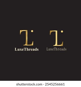 Letter L and T Combination modern luxury Logo design concept vector file.