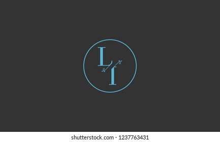LETTER L AND T FLOWER LOGO WITH CIRCLE FRAME FOR LOGO DESIGN OR ILLUSTRATION USE