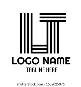 Letter L and T Word Modern Monogram icon logo concept design illustration