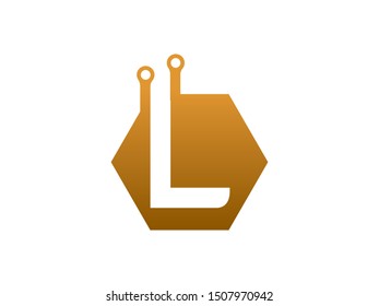 Letter L Tech logo or symbol template design