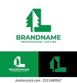 Letter L Tree Logo, for any Environmental Brands with L initial