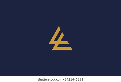 letter l with triangle logo icon design vector design template inspiration