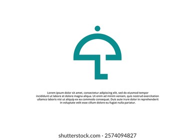 letter l and umbrella logo design