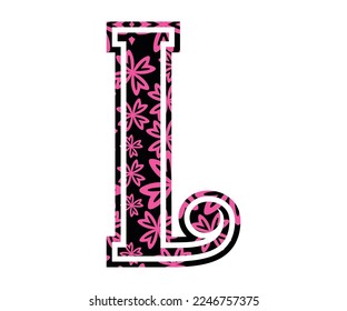 Letter L, Valentine Alphabet Monogram
Sublimation vector design file, for mug, t-shirt, vase, pillow case. etc