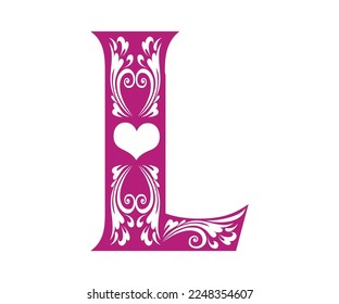 Letter L, Valentine Alphabet Monogram
Sublimation vector design file, for mug, t-shirt, vase, pillow case. etc