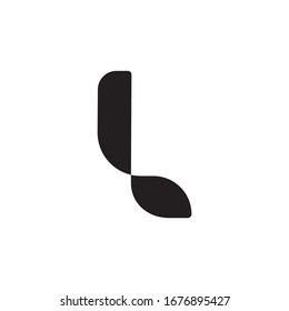 Letra L ilustración vectorial. Logo abstracto