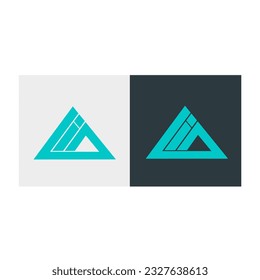 Buchstabe L I A Vektor-Logo-Form des Gebirgsdreiecks