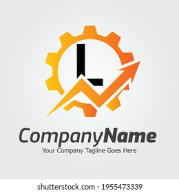 Letter L vector logo template, Colorful Letter L logo, Financial Company Logo, Financial Institute Advisors Logo Design Template Vector Icon