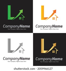 Letter L vector logo template, Colorful Letter L logo, Real Estate, Building and Construction Logo Design Template Vector Icon