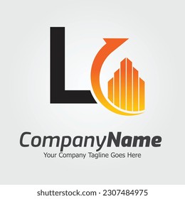 Letter L vector logo template, Colorful Letter L logo, Financial Company Logo, Financial Institute Advisors Logo Design Template Vector Icon