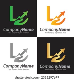 Letter L vector logo template, Colorful Letter L logo, Financial Company Logo, Financial Institute Advisors Logo Design Template Vector Icon

