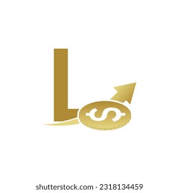 Plantilla para el logotipo del vector de la letra L, logotipo de la letra colorida L, logotipo de la empresa financiera, icono de la plantilla de diseño de los asesores del instituto financiero