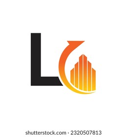 Letter L vector logo template, Colorful Letter L logo, Financial Company Logo, Financial Institute Advisors Logo Design Template Vector Icon