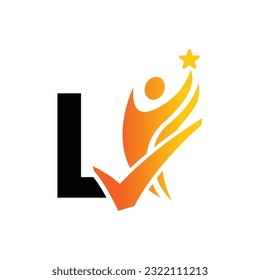 Letter L vector logo template, Colorful Letter L logo, Financial Company Logo, Financial Institute Advisors Logo Design Template Vector Icon