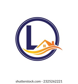 Letter L vector logo template, Colorful Letter L logo, Real Estate, Building and Construction Logo Design Template Vector Icon
