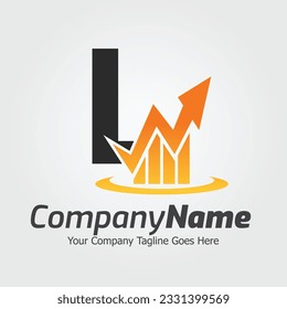 Letter L vector logo template, Colorful Letter L logo, Financial Company Logo, Financial Institute Advisors Logo Design Template Vector Icon