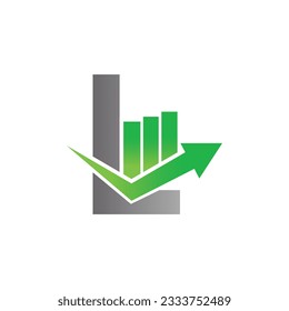 Letter L vector logo template, Colorful Letter L logo, Financial Company Logo, Financial Institute Advisors Logo Design Template Vector Icon