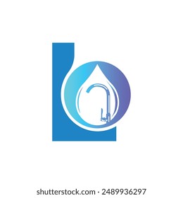 Plantilla del logotipo del Vector de la letra L, logotipo colorido de la letra L, diseño moderno del logotipo de los servicios de fontanería