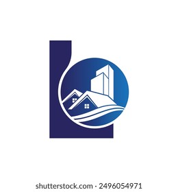 Letter L vector logo template, Colorful Letter L logo, Real Estate, Building and Construction Logo Design Template Vector Icon