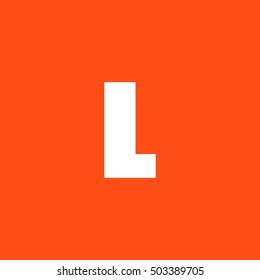 Letter L vector, logo. Useful as branding symbol, corporate identity, alphabet element, app icon, clip art and illustration.