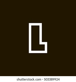 Letter L vector, logo. Useful as branding symbol, corporate identity, alphabet element, app icon, clip art and illustration.