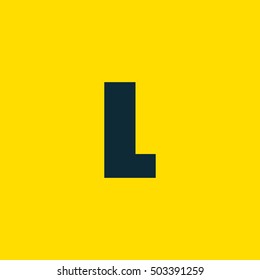 Letter L vector, logo. Useful as branding symbol, corporate identity, alphabet element, app icon, clip art and illustration.